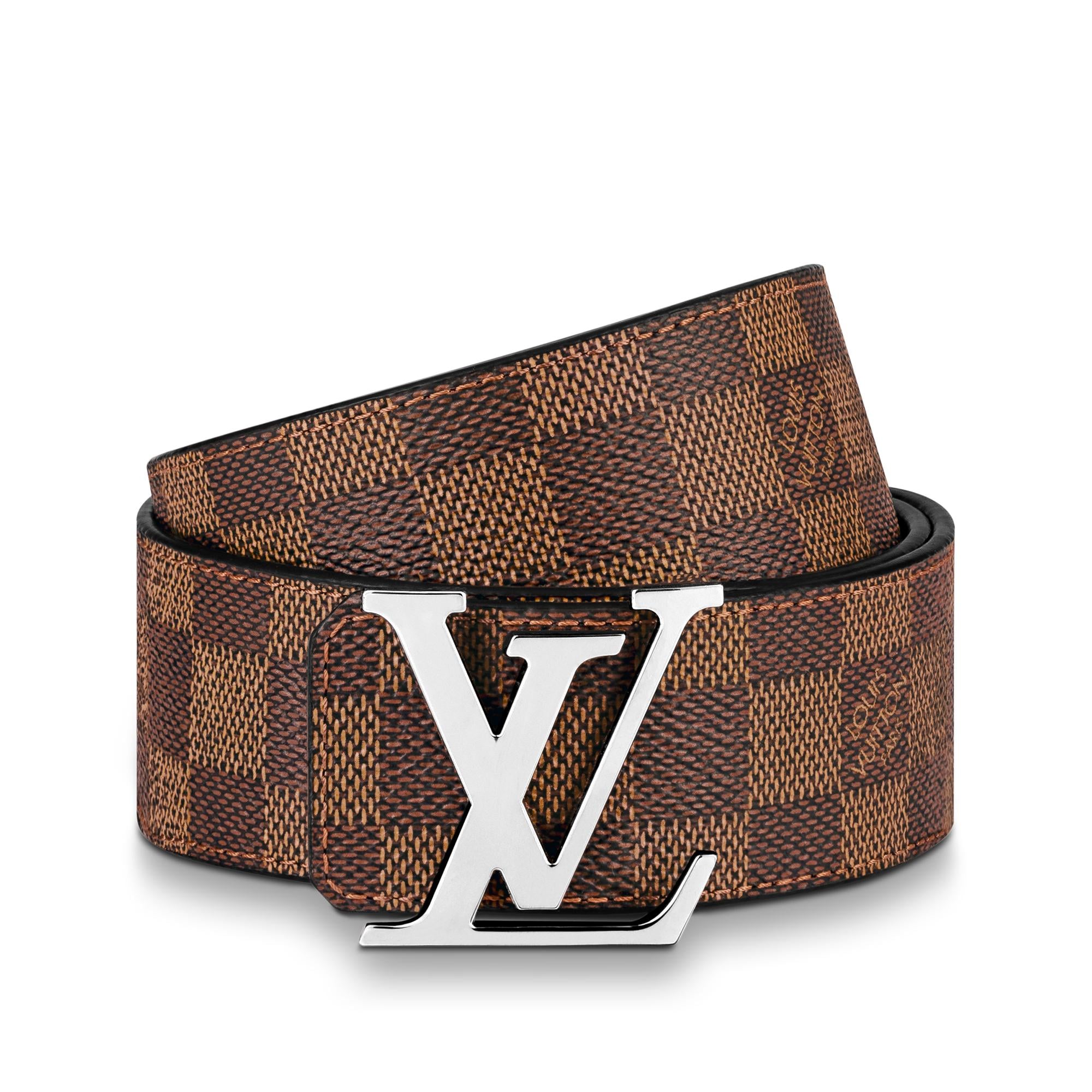 Louis Vuitton shops Belt Initiales Black Damier Graphite